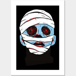 Mummy face Posters and Art
